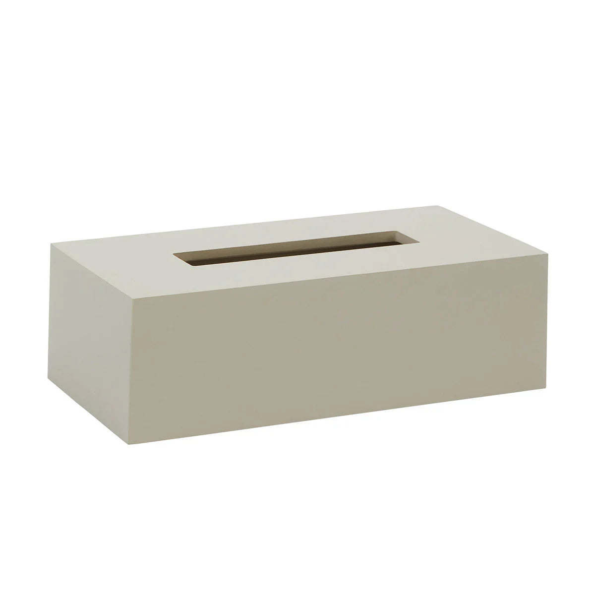 Aquanova Moon Tissue Holder-Rectangular concrete planter on a white background