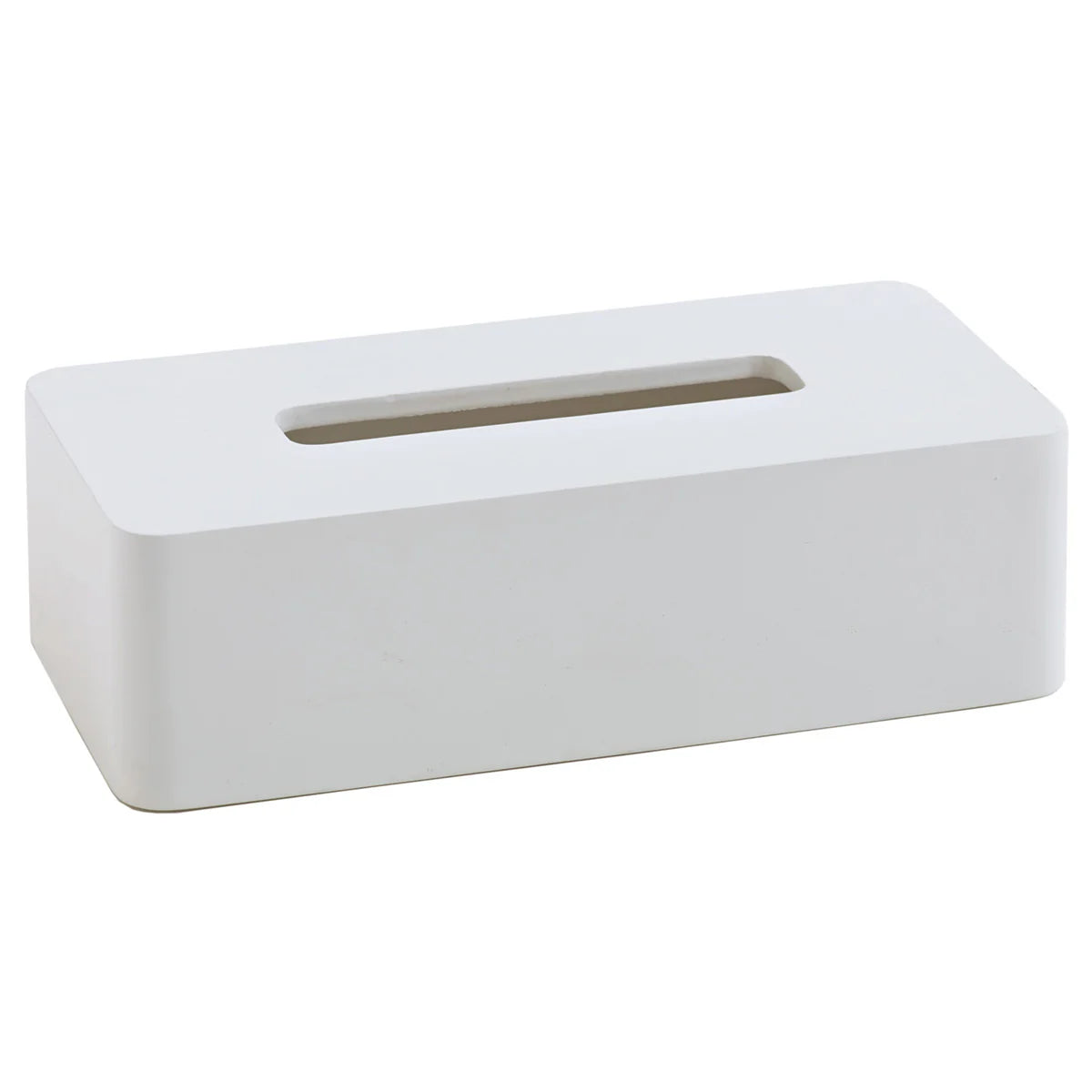 Aquanova Ona Tissue holder-White rectangular tissue box on a white background
