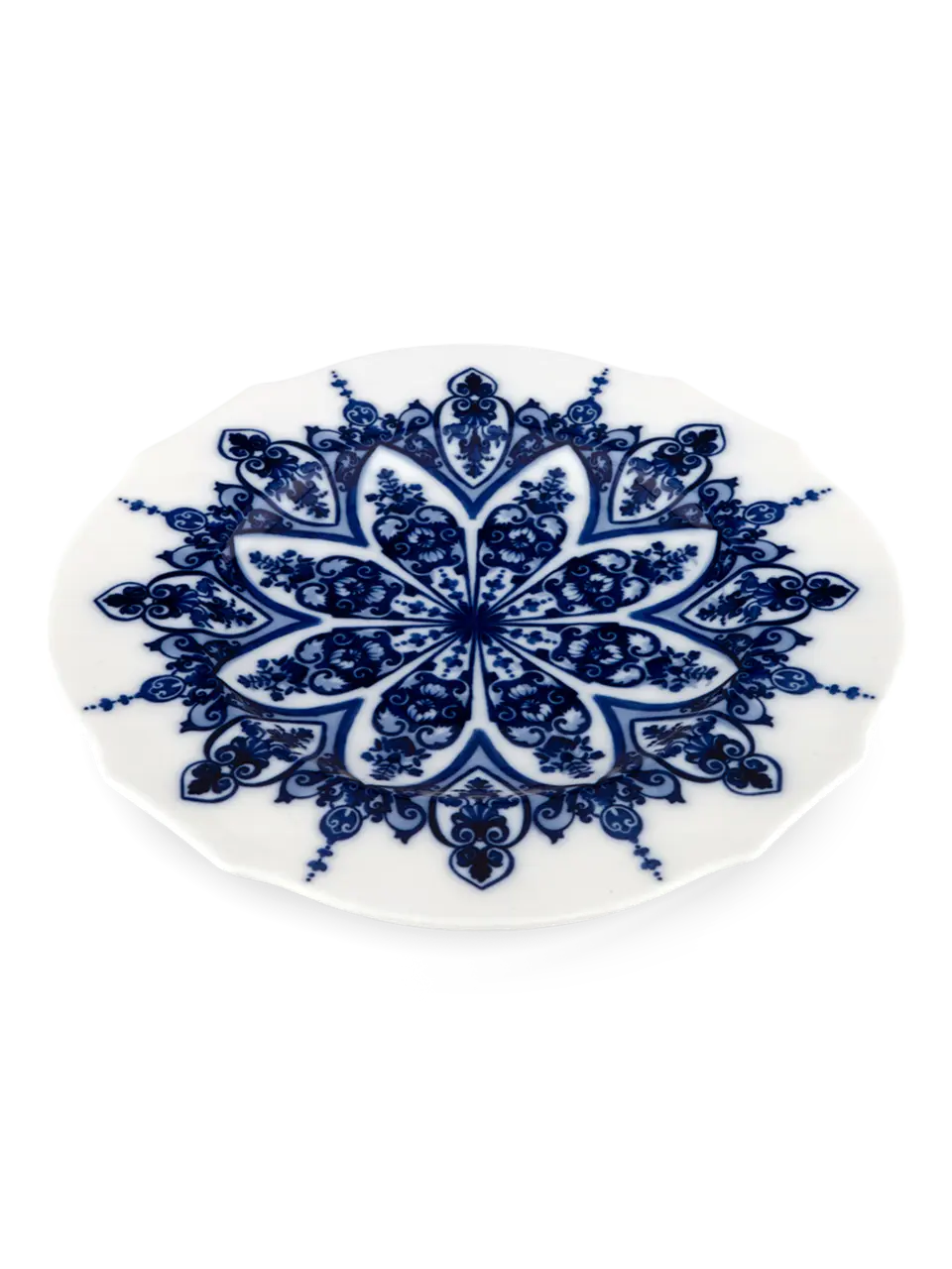 Babele Blu Flat Dinner Plate