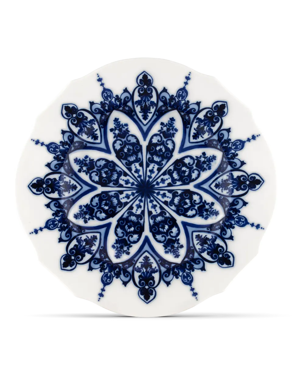 Babele Blu Flat Dinner Plate