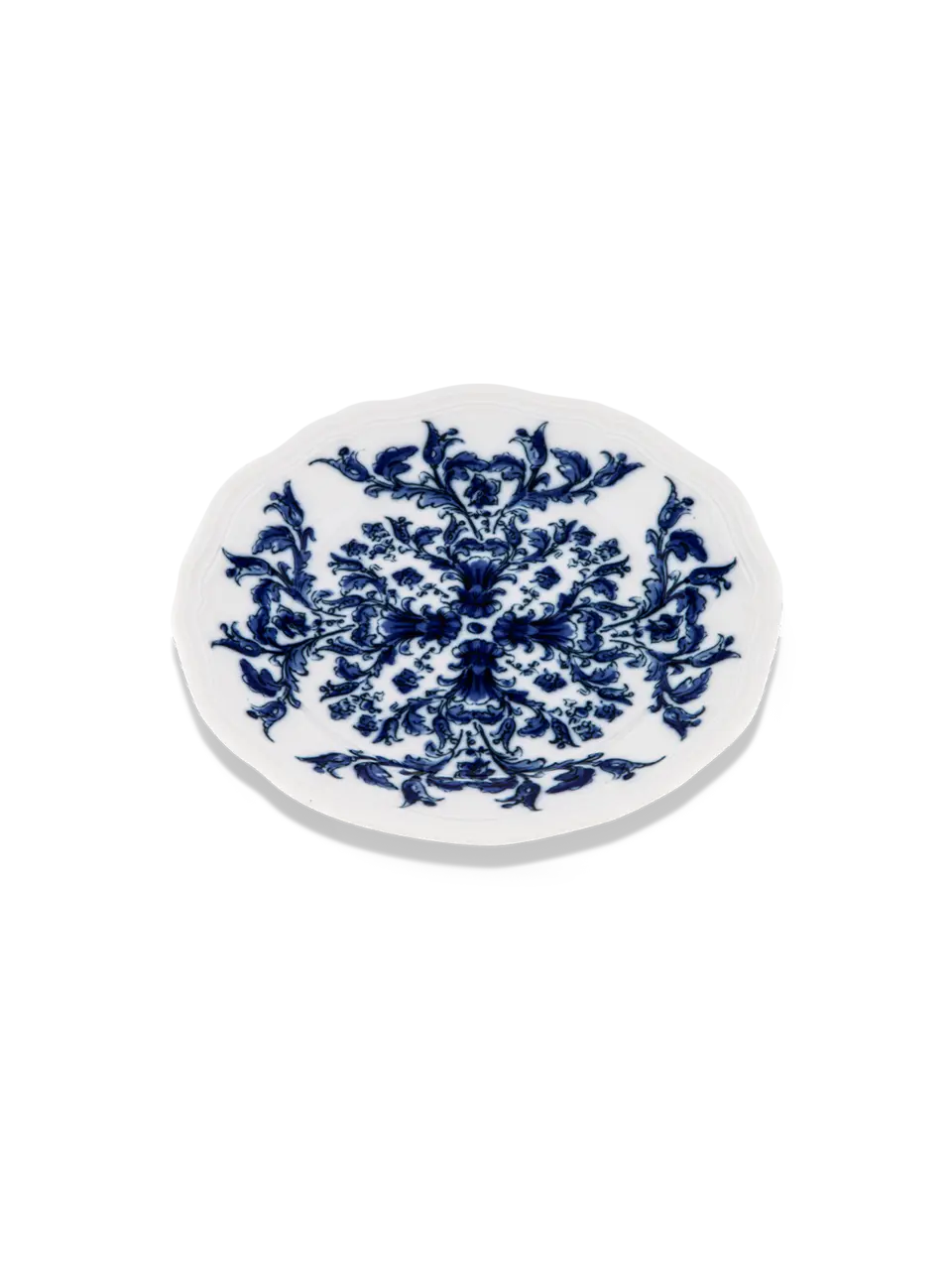 Babele Blue Flat Bread Plate