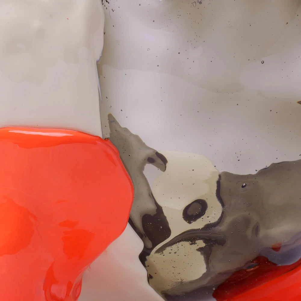 Big Collina Vase Extra Colour - Clear Fumè, Ivory, Pastel Orange