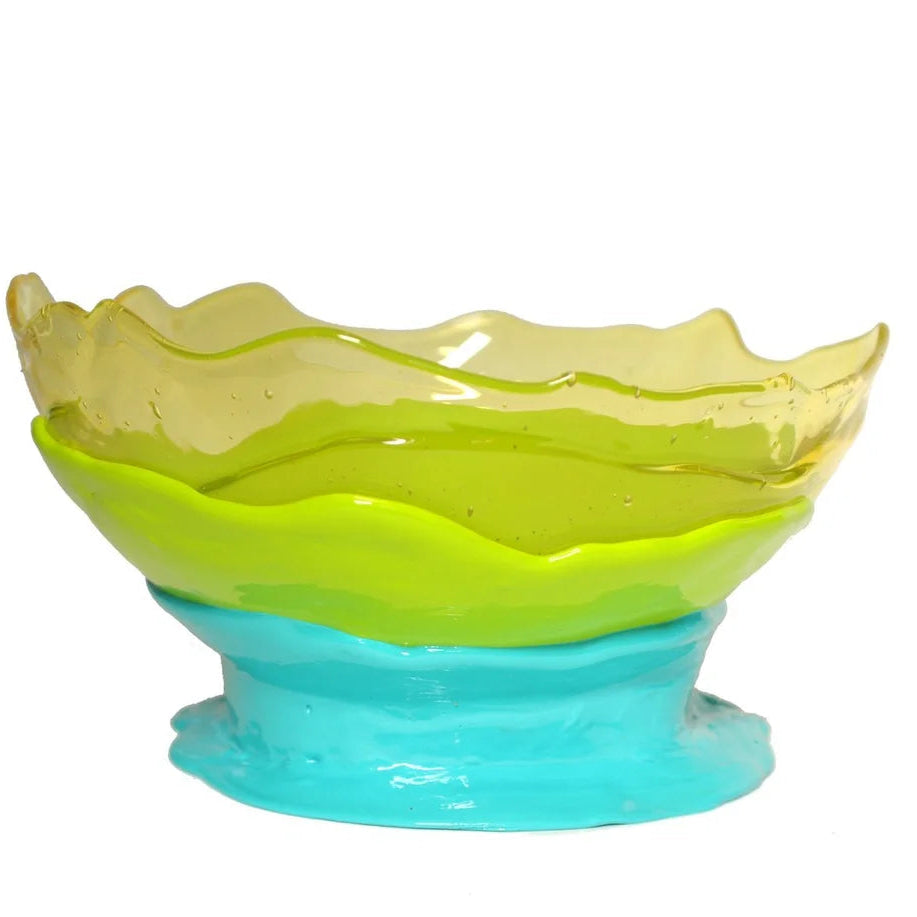 Big Collina Vase Extra Colour - Clear Yellow, Matt Lime And Matt Turquoise