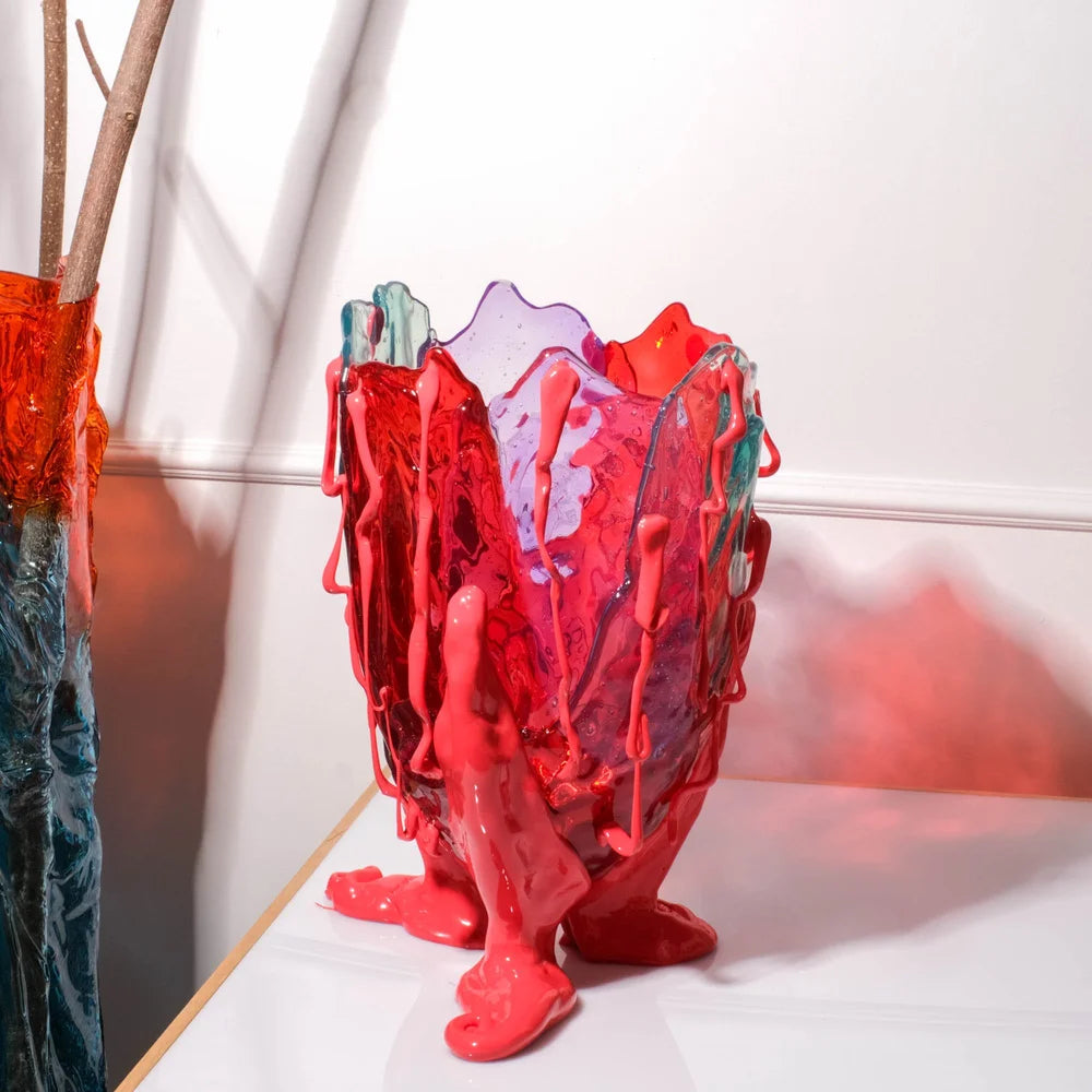 Clear Special Vase Extra Colour - Aqua, Red, Lilac, Matt Sorbet