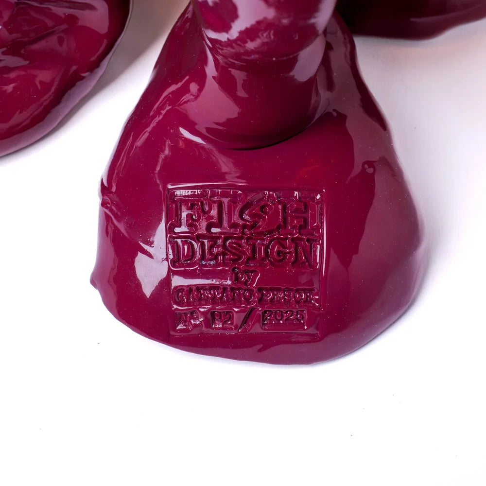 Clear Vase Extra Colour - Clear Pink, Clear Orange And Matt Cherry