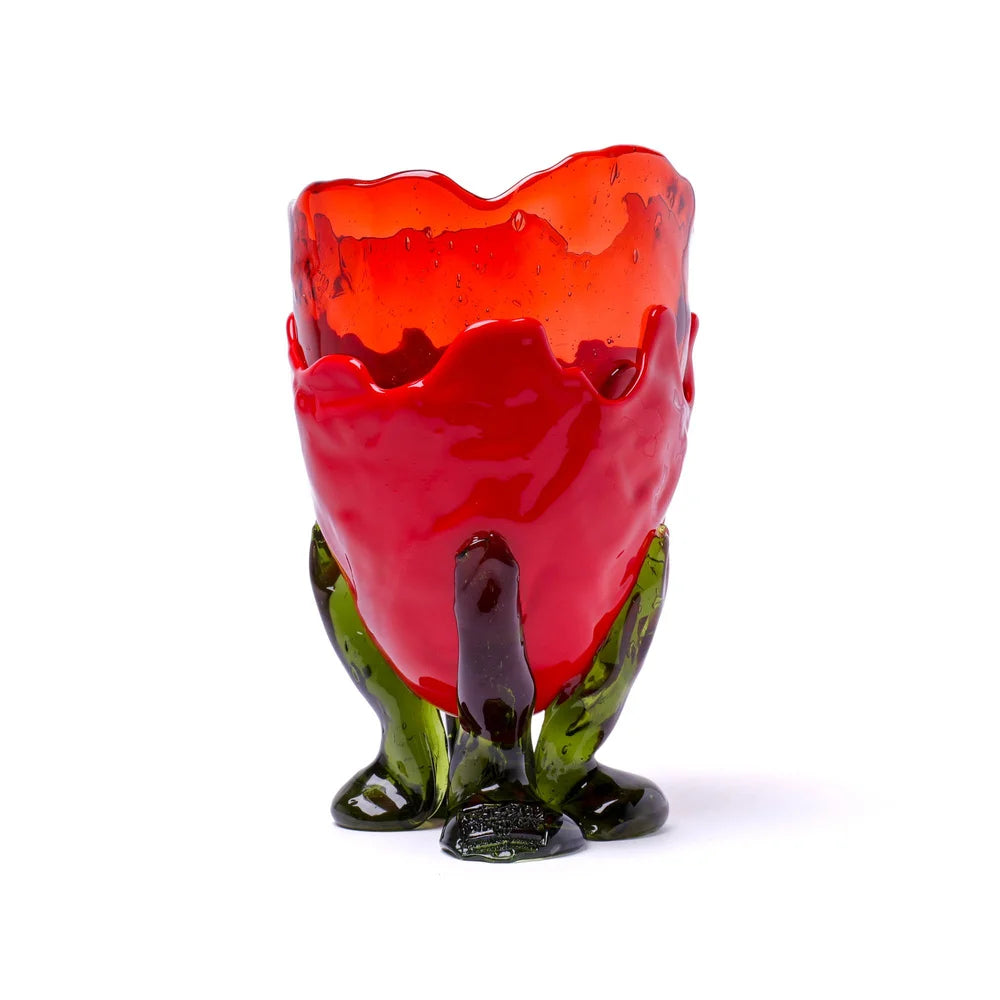 Clear Vase Extra Colour - Dark Ruby, Matt Red, Bottle Green