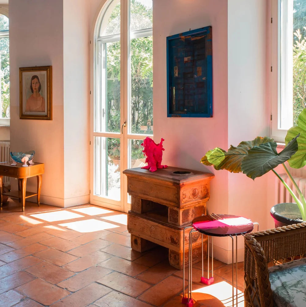 Lemon Special Vase - Matt Fluo Fuchsia