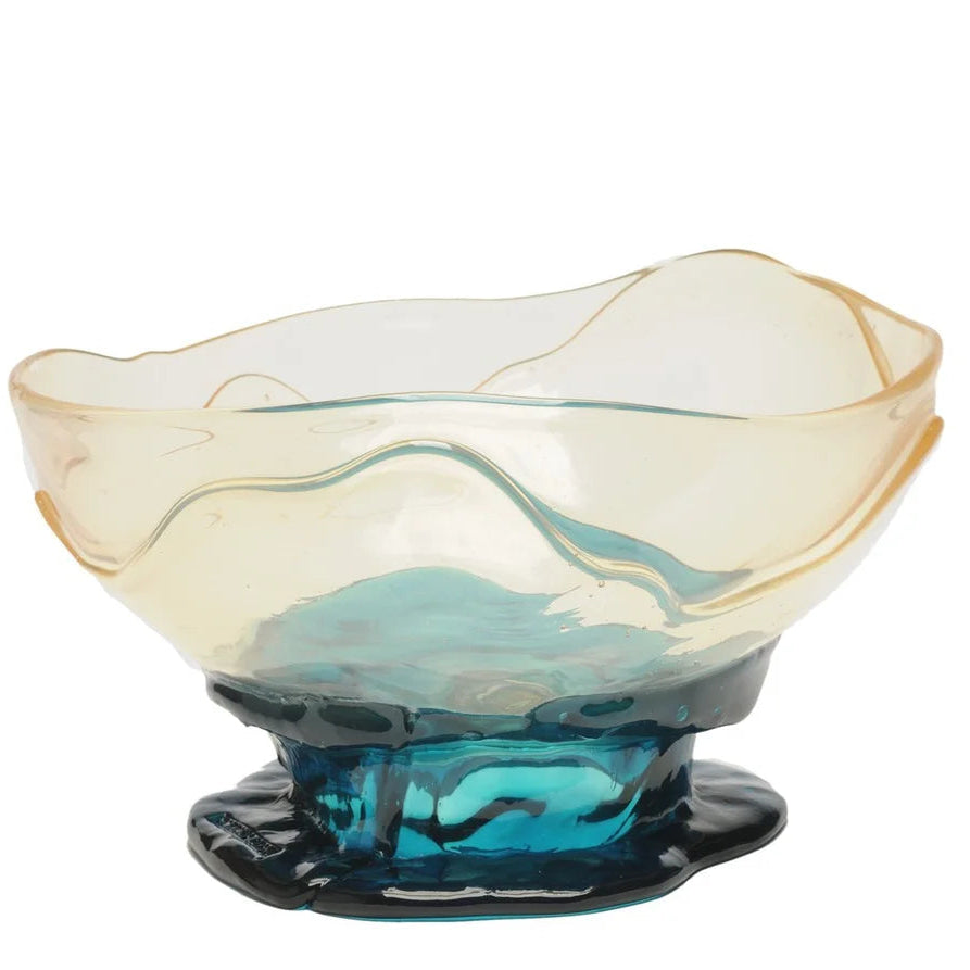 Big Collina Vase - Clear, Emerald Green
