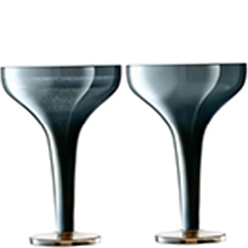 Epoque Champagne Saucer 150ml Sapphire/Lustre x 2