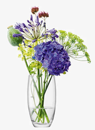 Flower Barrel Bouquet Vase - Clear