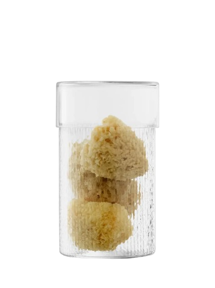 Wicker Container & Lid 15cm/H24.5cm Clear