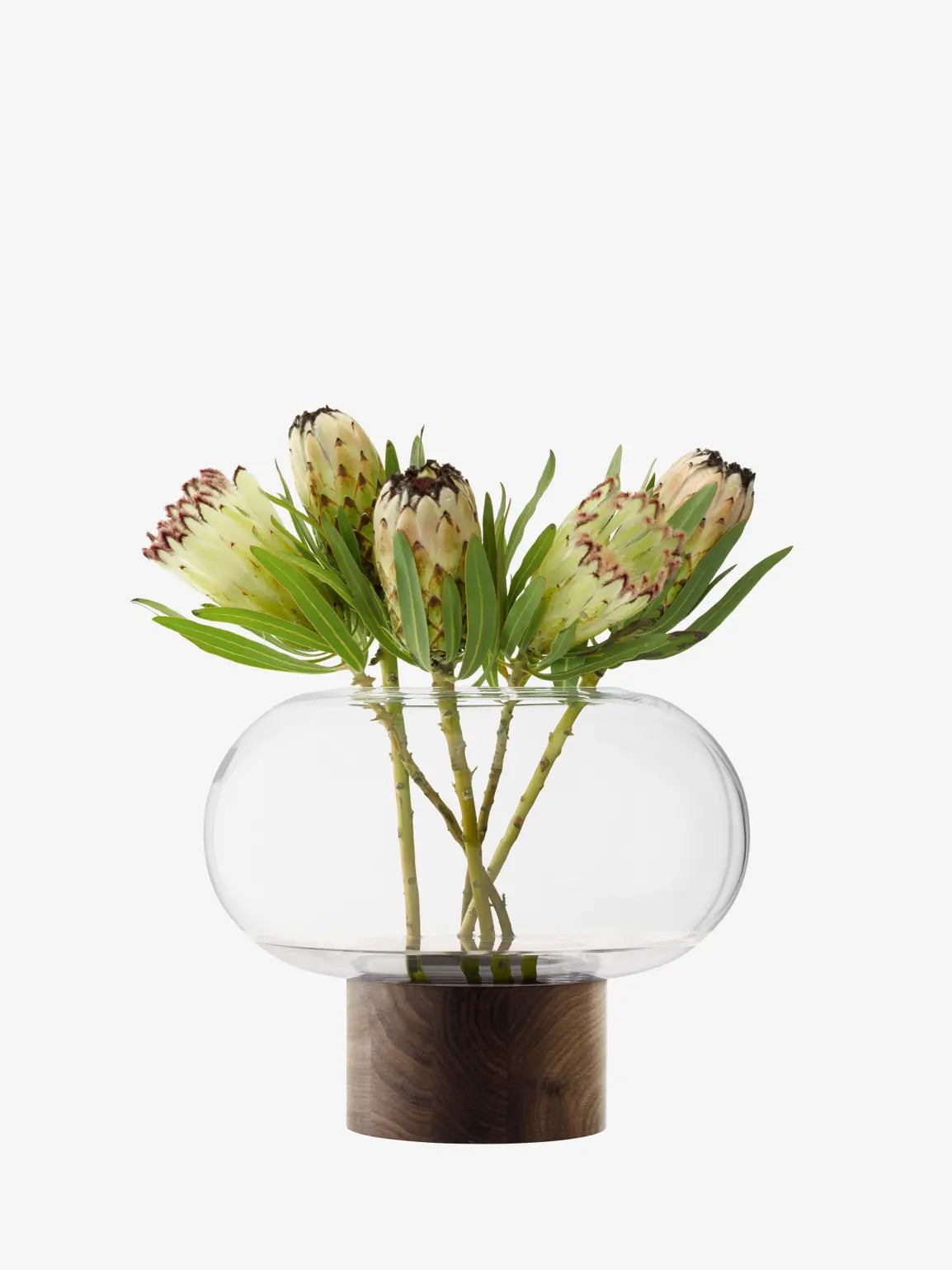 Oblate Vase - Clear