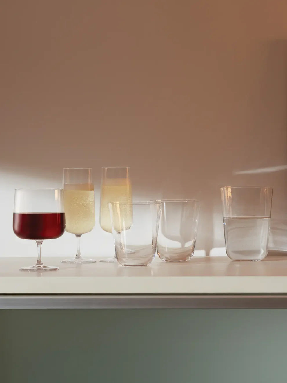 Arc Tumbler 380ml clear x 4