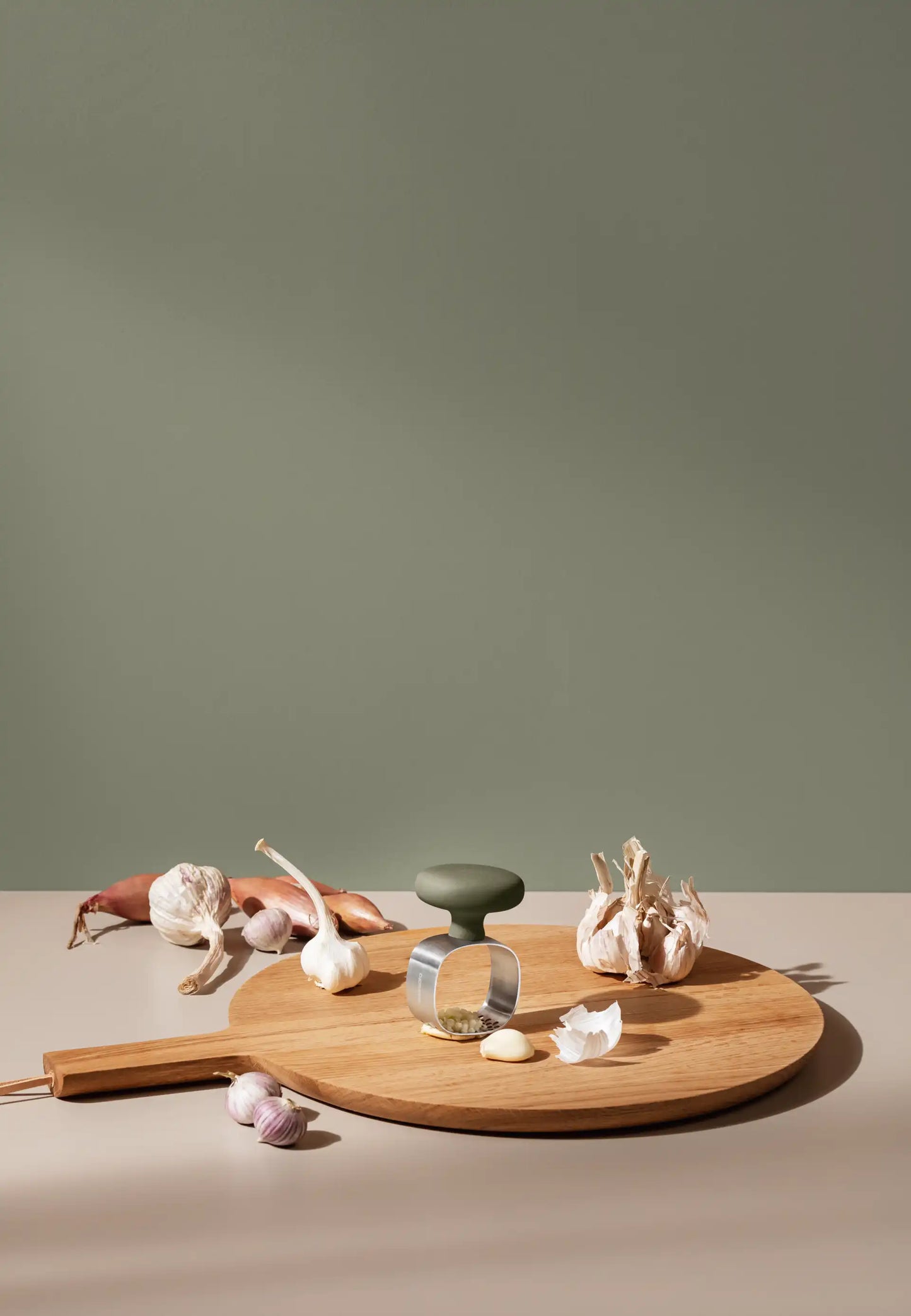 Garlic Masher Green Tool