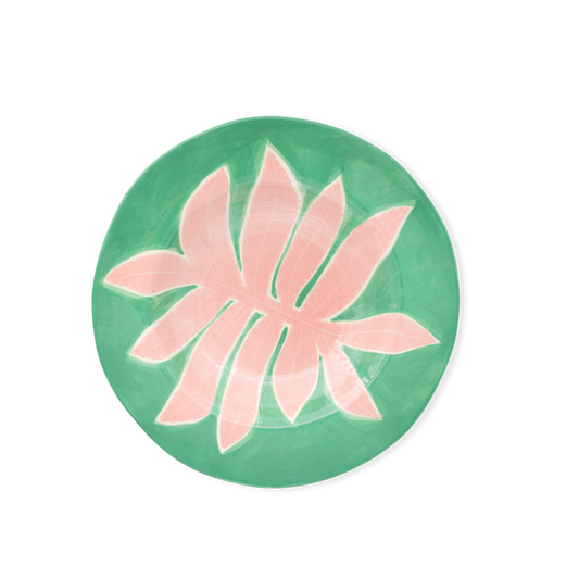 Green Leaf Dinner Plate