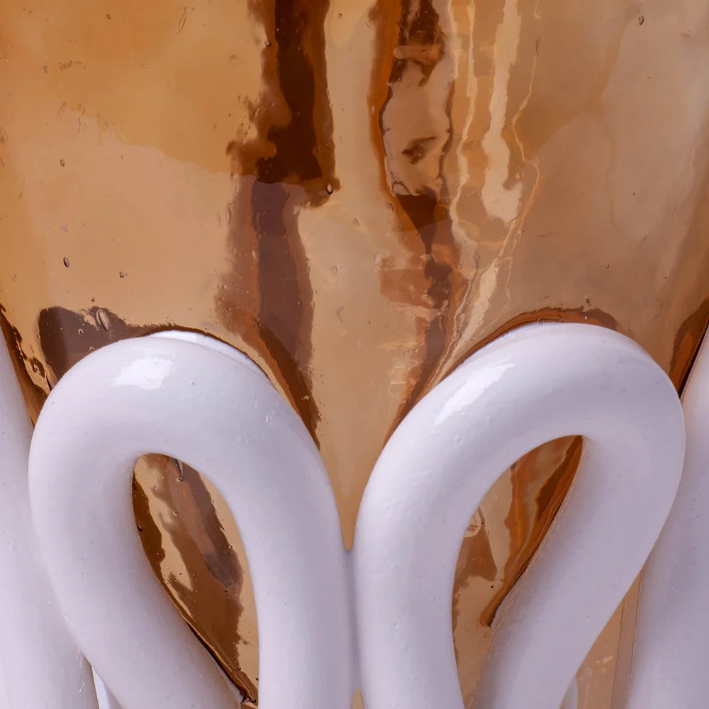 Indian Summer Vase - Clear, Matt White