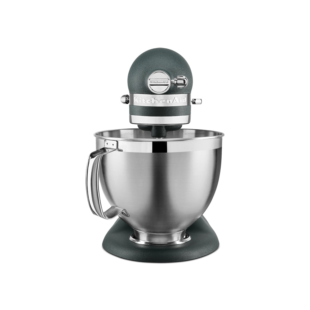 KitchenAid Gray KitchenAid stand mixer with a silver bowl on a white background