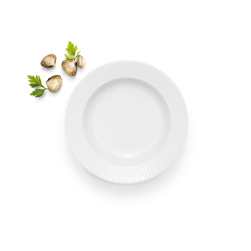 white plate