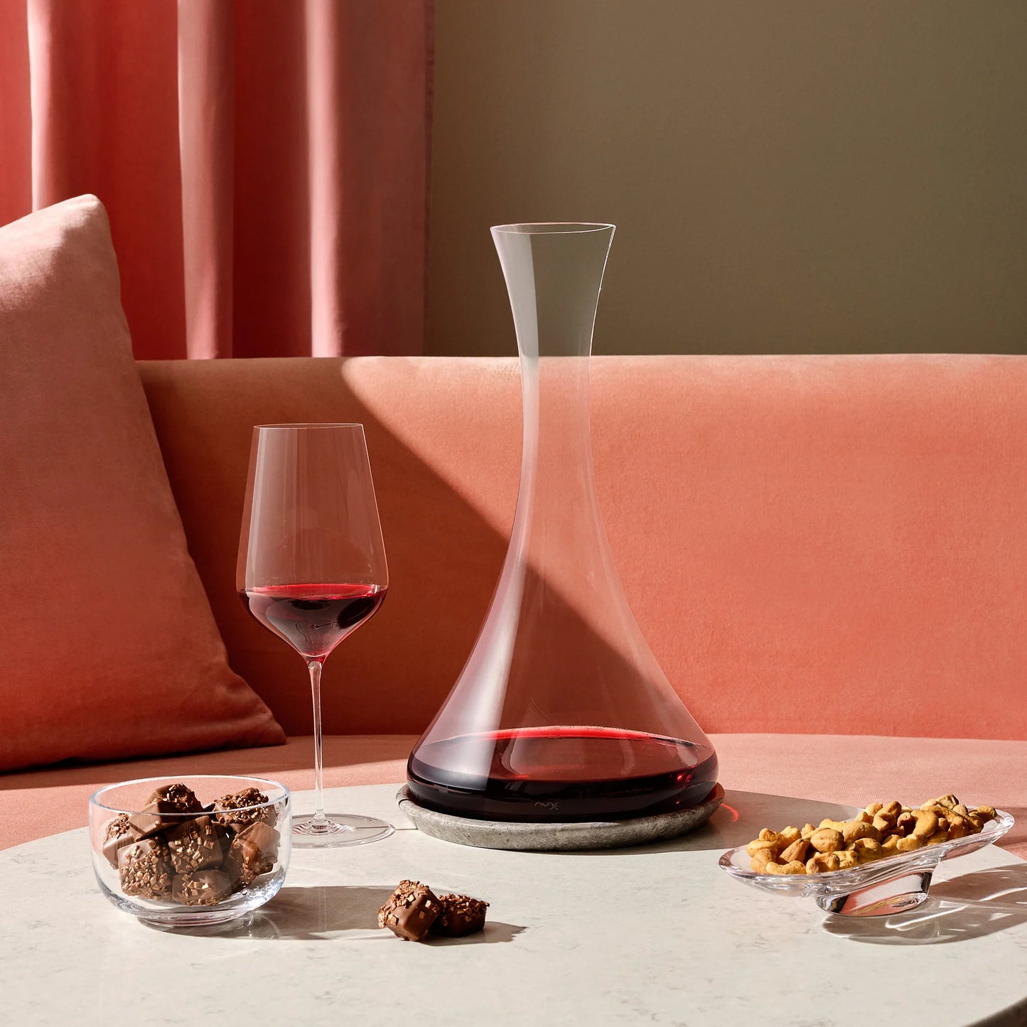 Wine Decanter with Marble Base