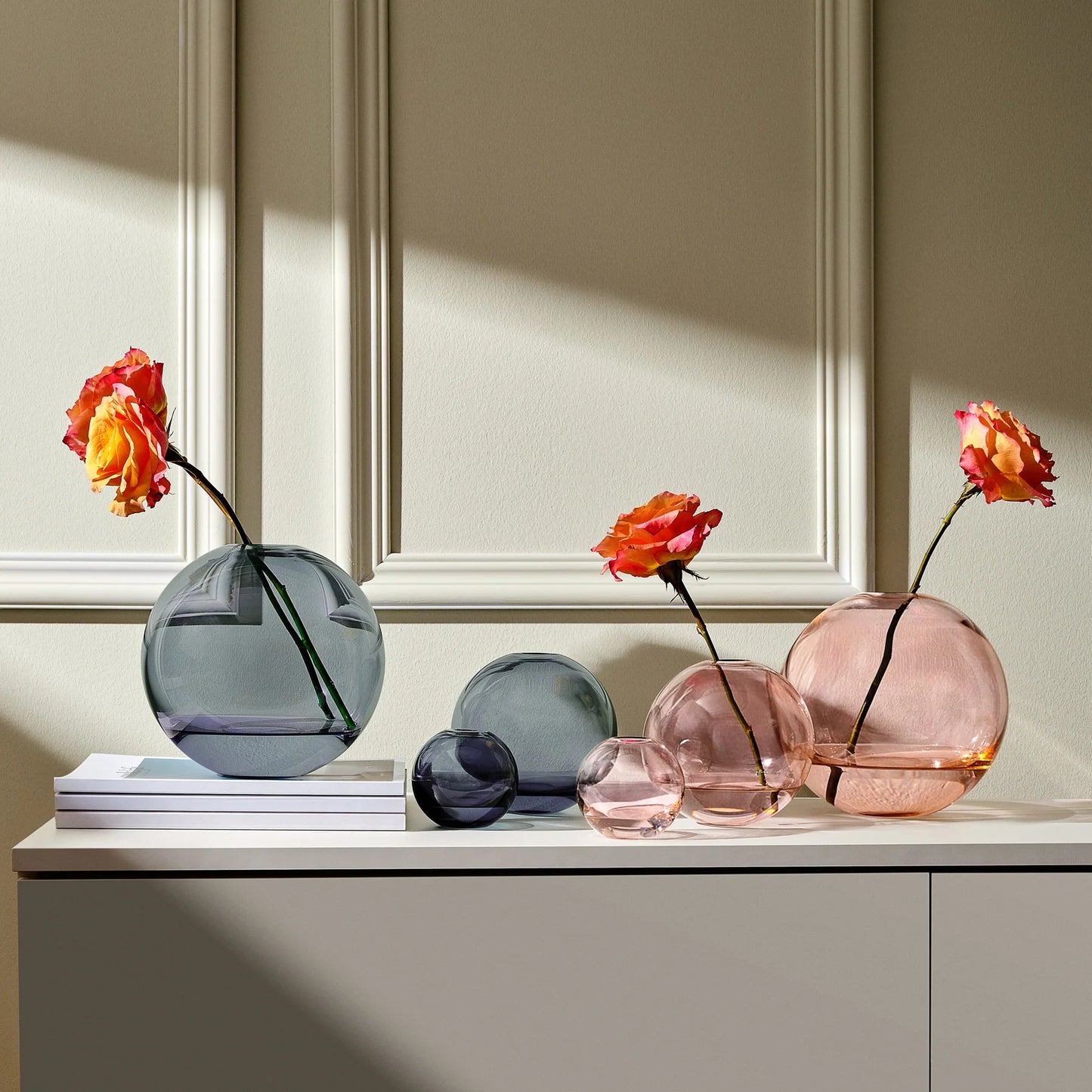 Mars Vase Small Steel Apricot