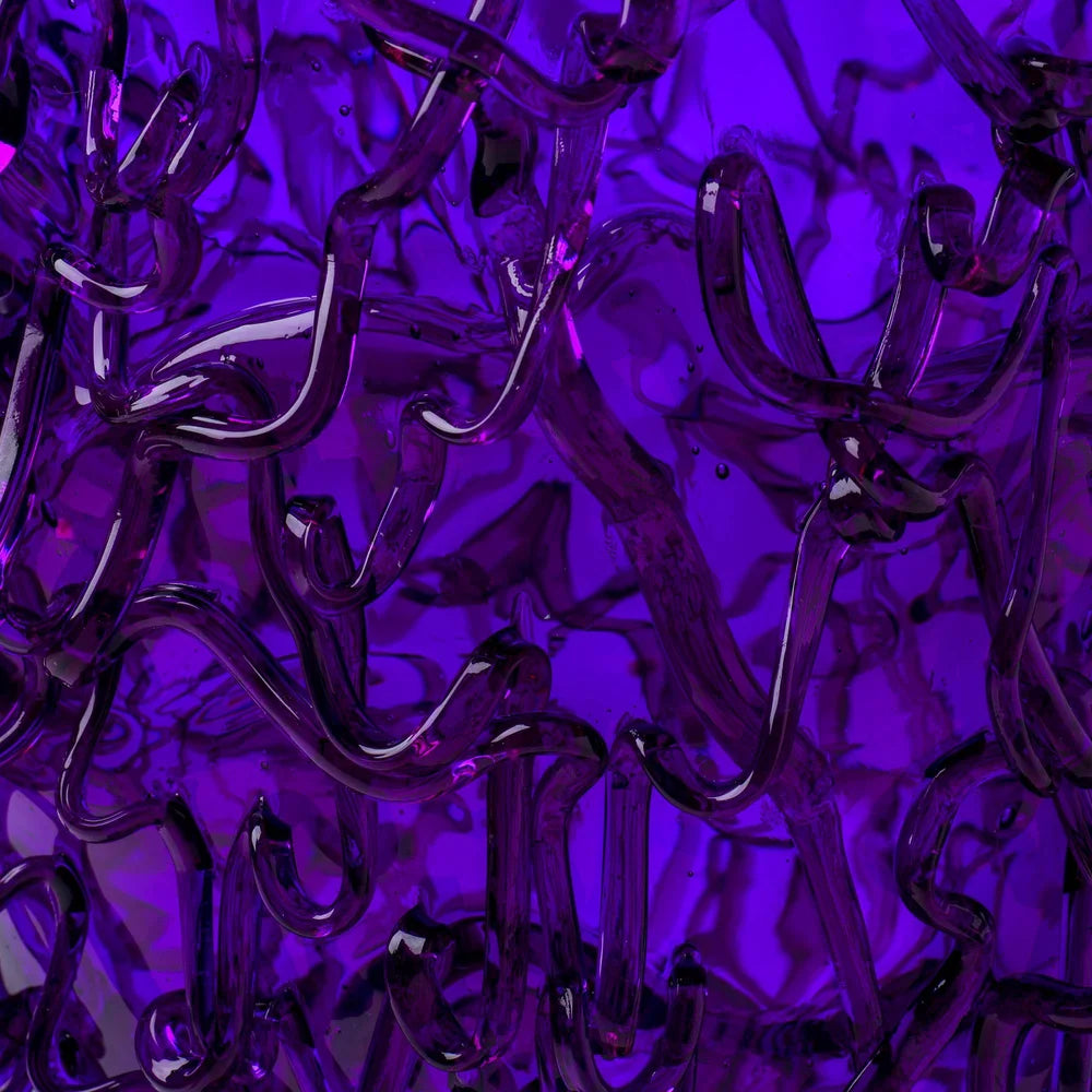 Medusa Vase - Clear Purple