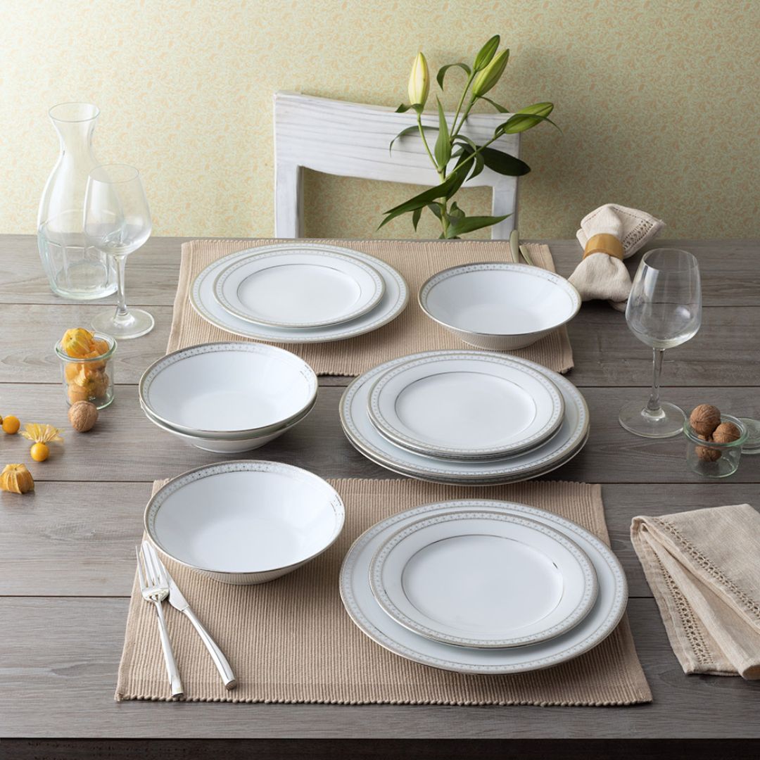 Noritake Rochester Platinum Dinnerware