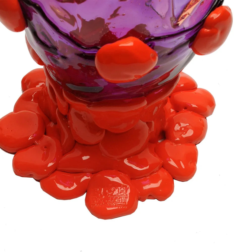 Nugget Vase Extra Colour - Light Ruby, Purple, Orange