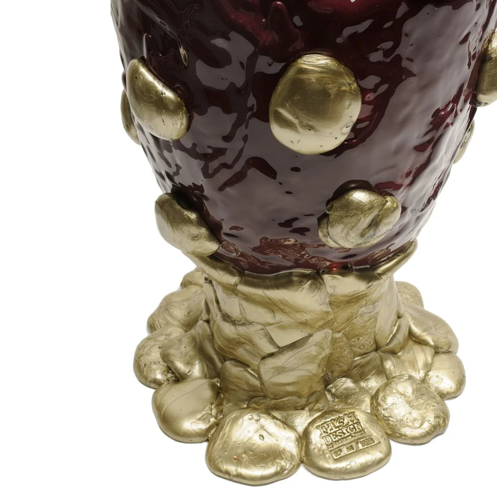 Nugget Vase Extra Colour - Clear Pink, Matt Cherry, Bronze