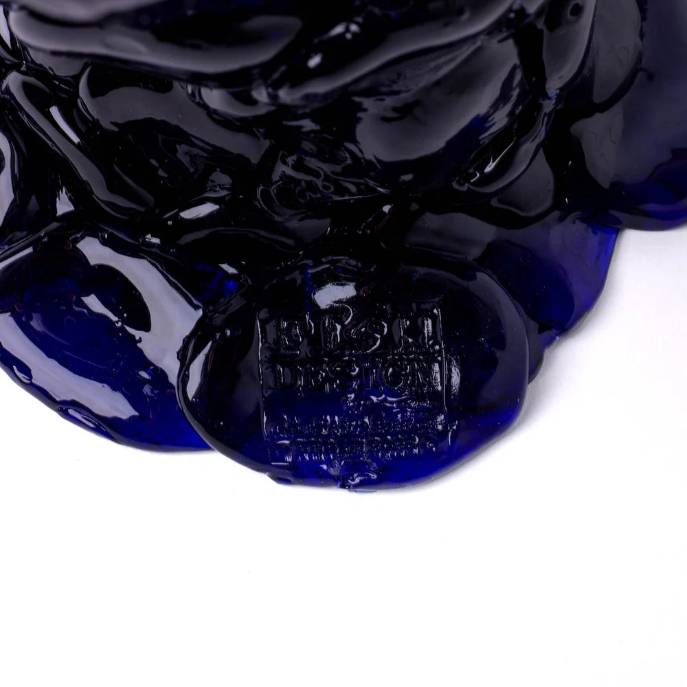 Nugget Vase - Clear Blue