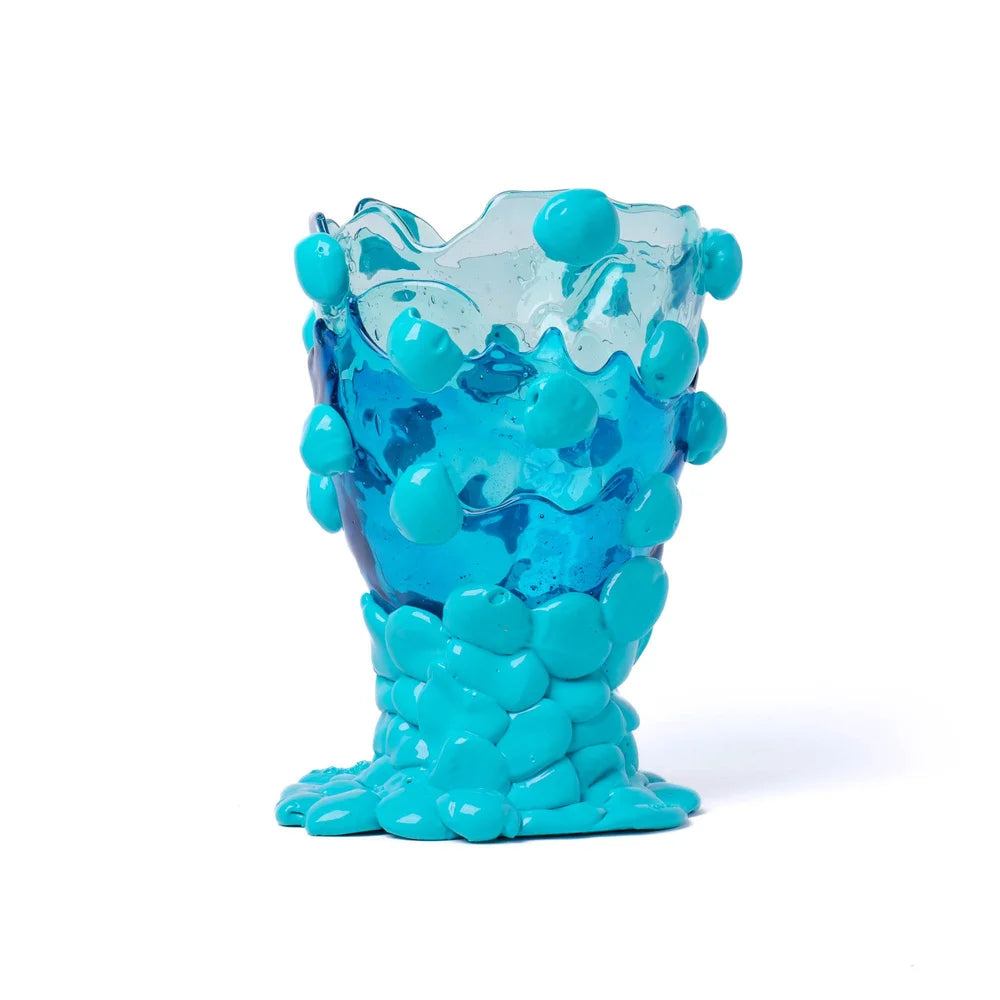Nugget Vase Extra Colour - Clear Aqua, Emerald, Turquoise