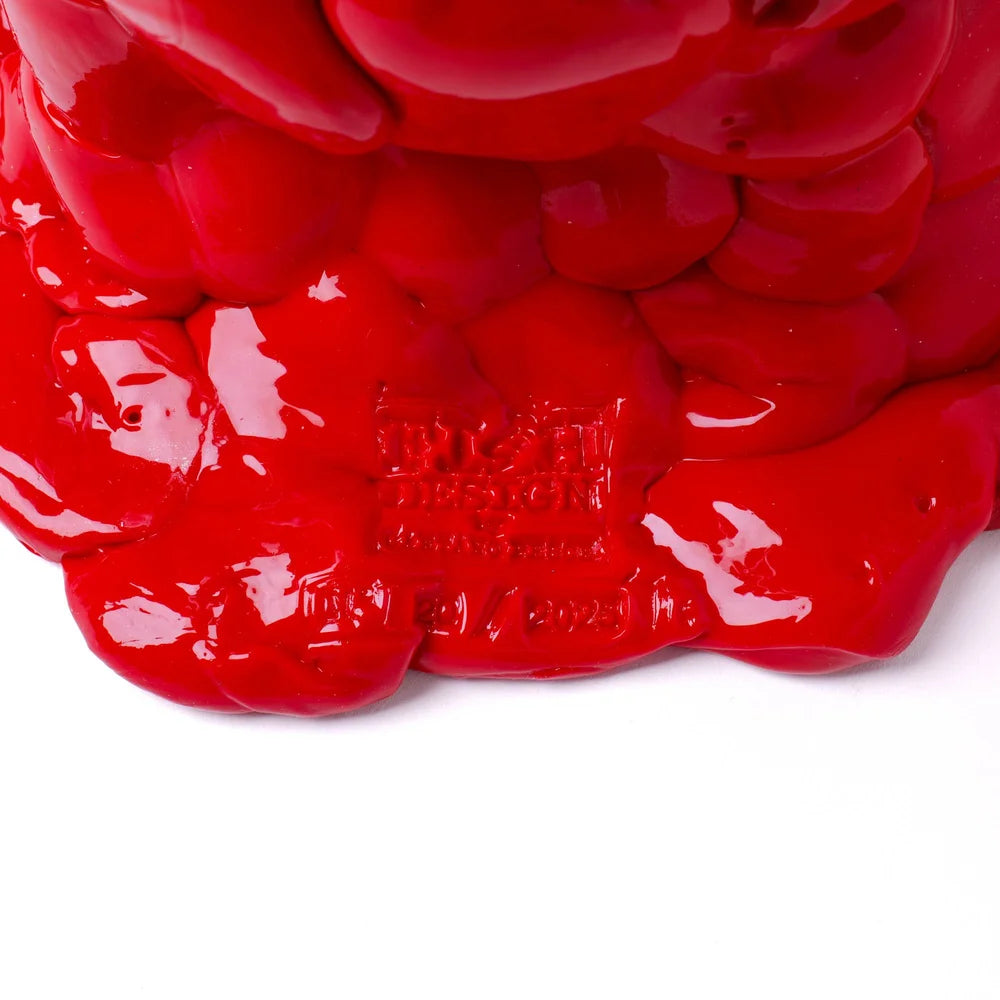 Nugget Vase - Matt Red