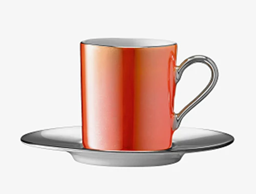 Palazzo Coffee Cup & Saucer - Ember Orange