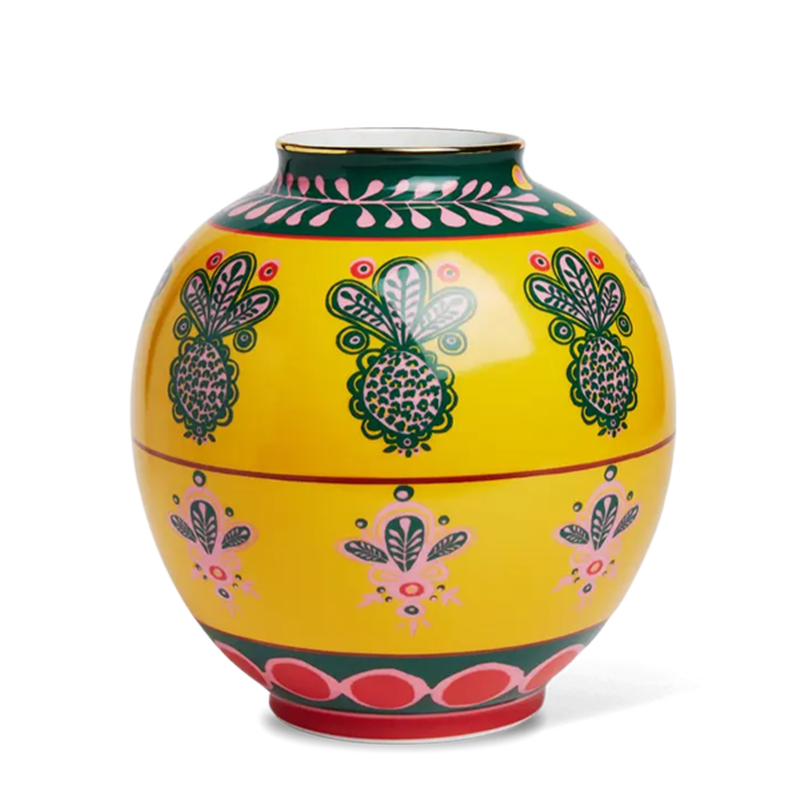 Pineapple Giallo Bubble Vase