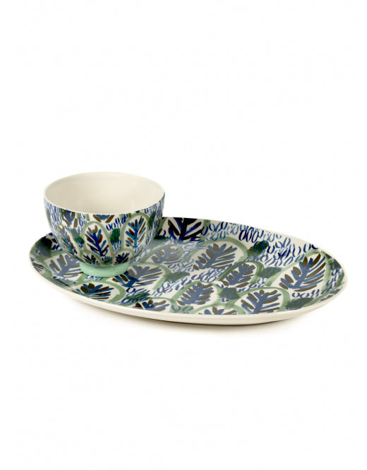 serving bowl and plate