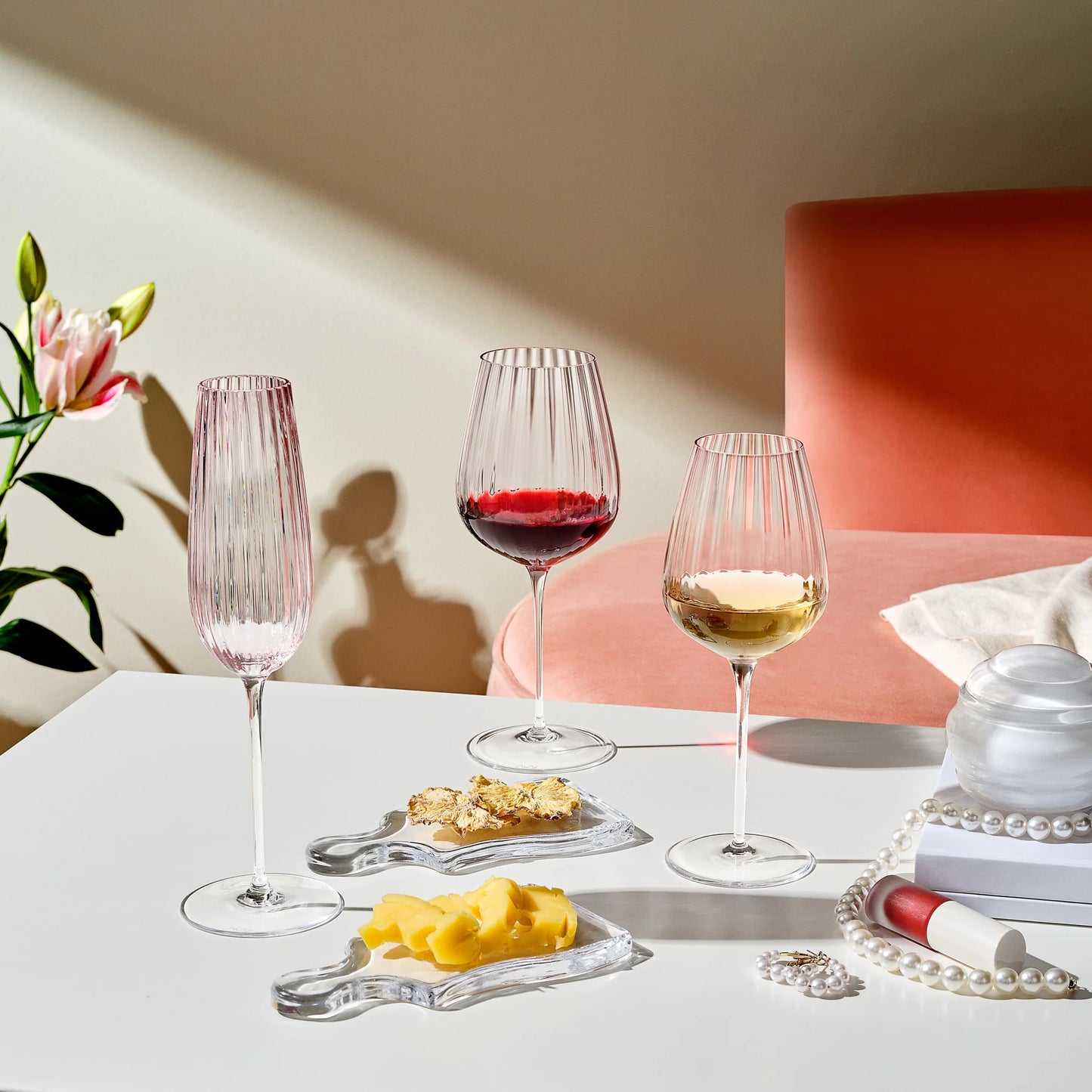 Set of 2 wine glasses