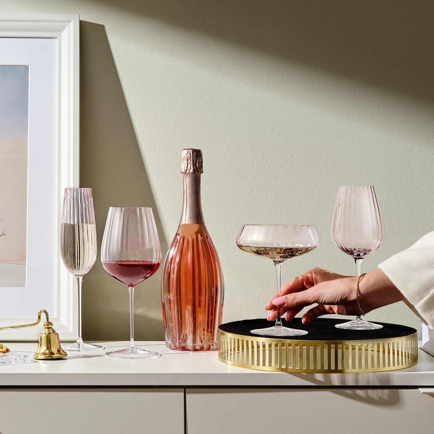 Set of 2 wine glasses