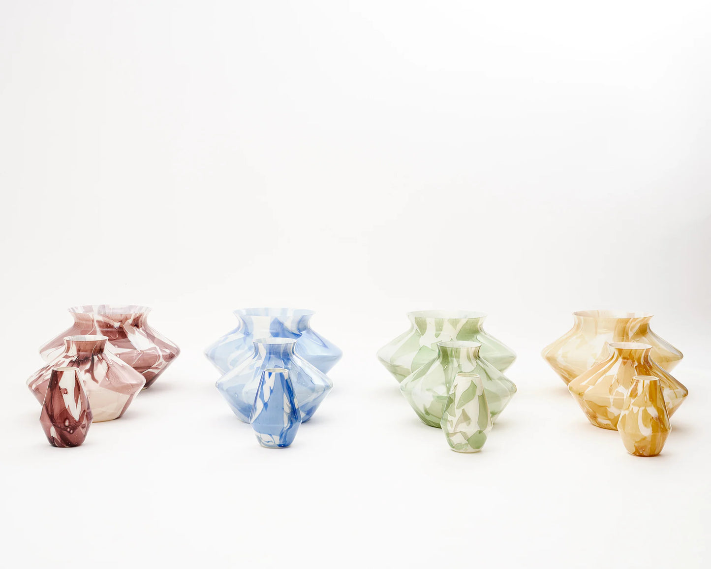 Variopinto Trio of Vases