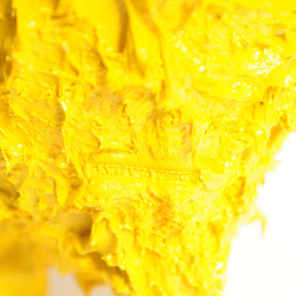 Lava Vase - Matt Yellow And Blue