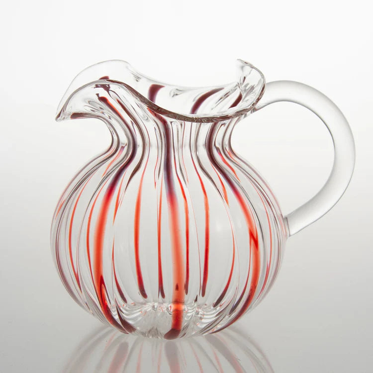 Torcello Red Striped Pitcher