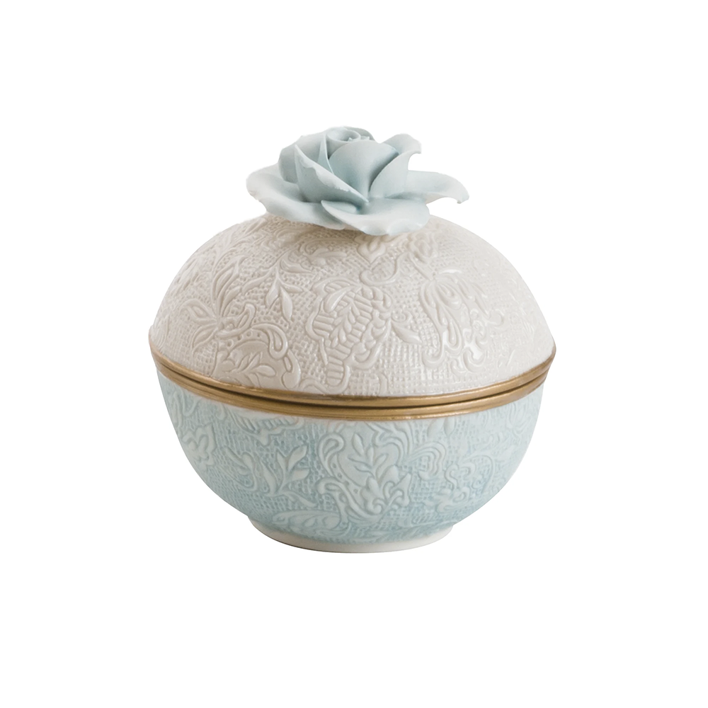 Damask Box with Rose