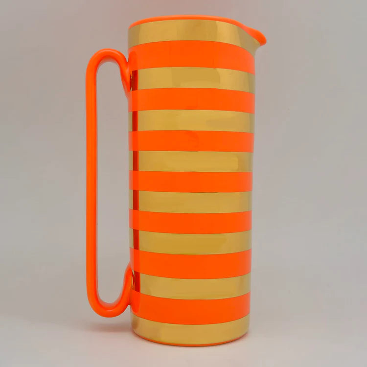 Serlio Gondoliere Gold & Orange Pitcher