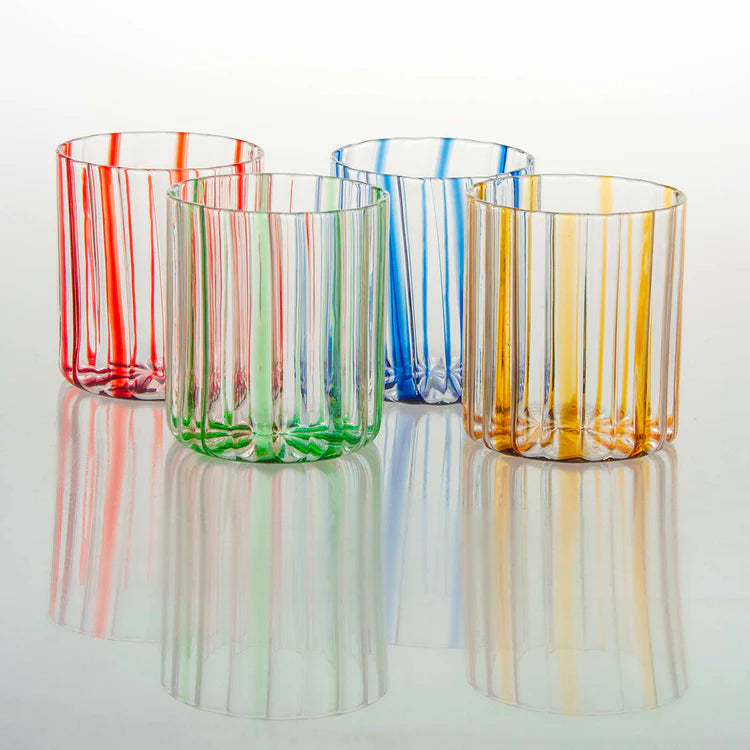 Blue Stripes Glass