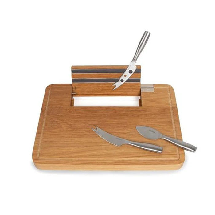 Life Party Cheese Board and Three Knives