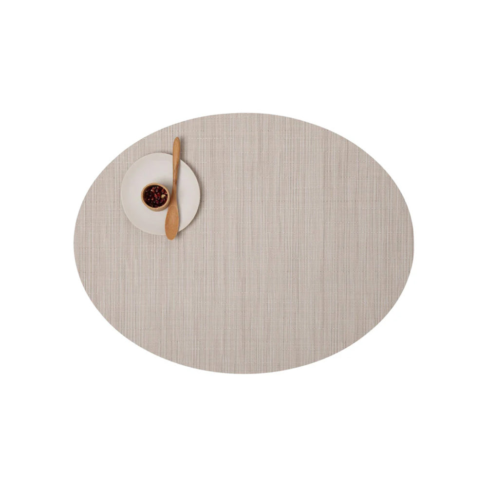 Bamboo Oval Placemat, Chino