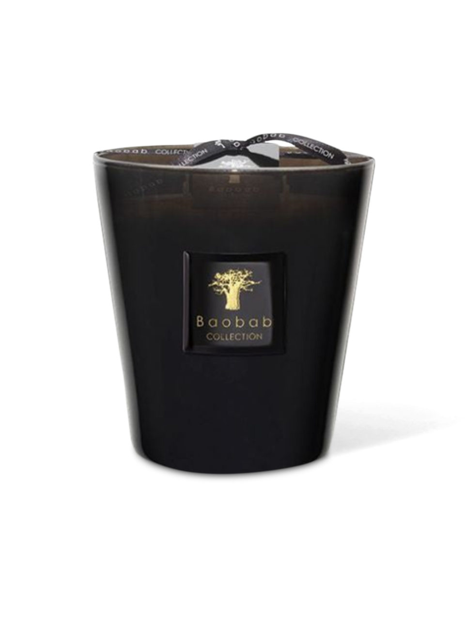 Glass Candle With Monochrome Exterior