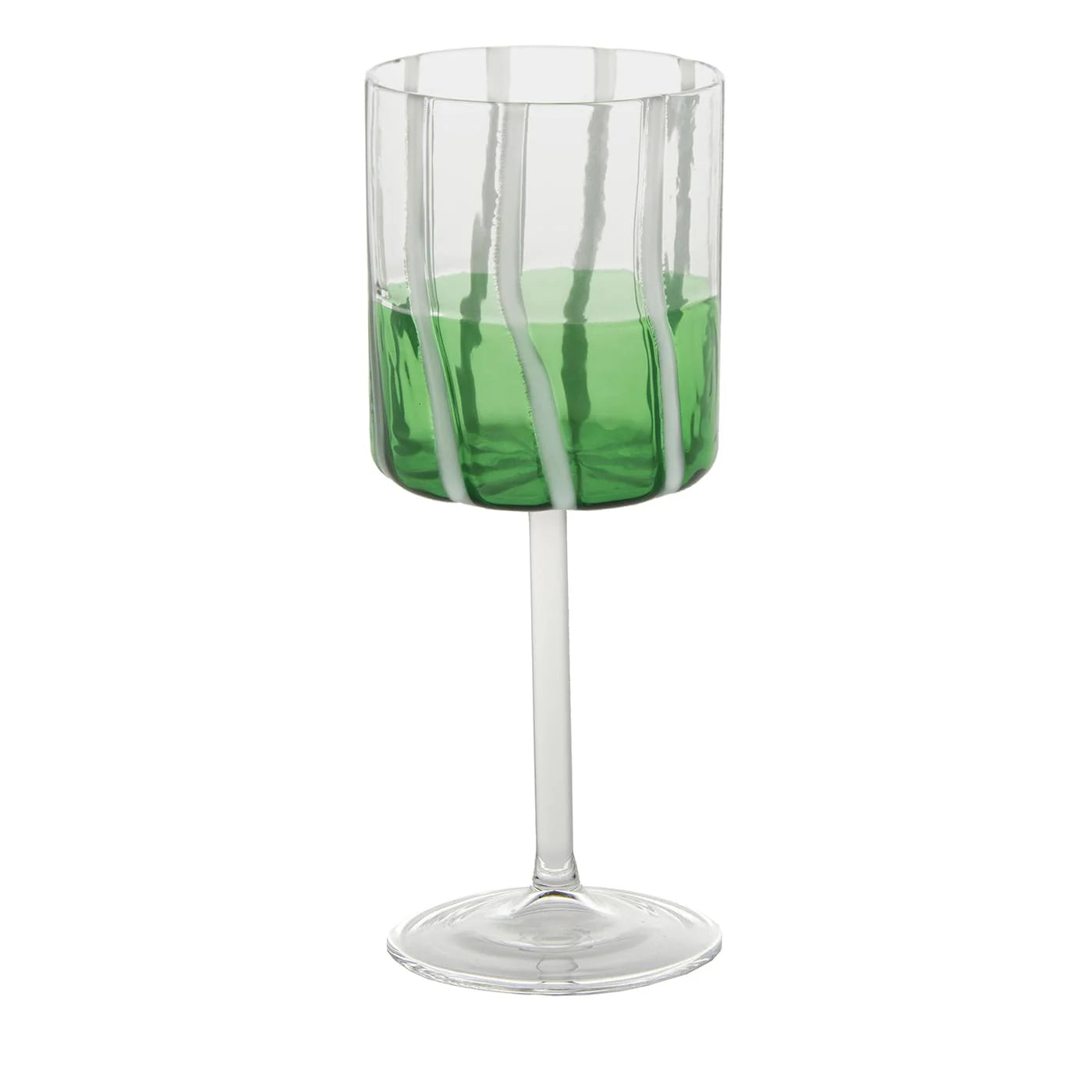 Mezzo & Mezzo Green Goblet