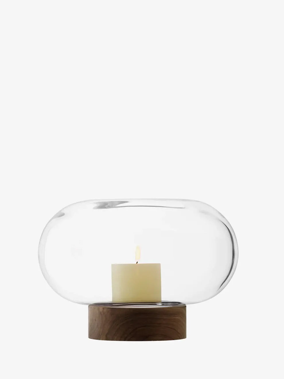 Oblate Vase Short - Clear