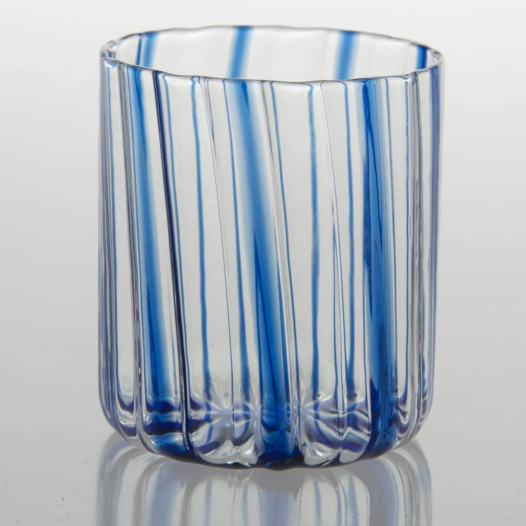 Blue Stripes Glass