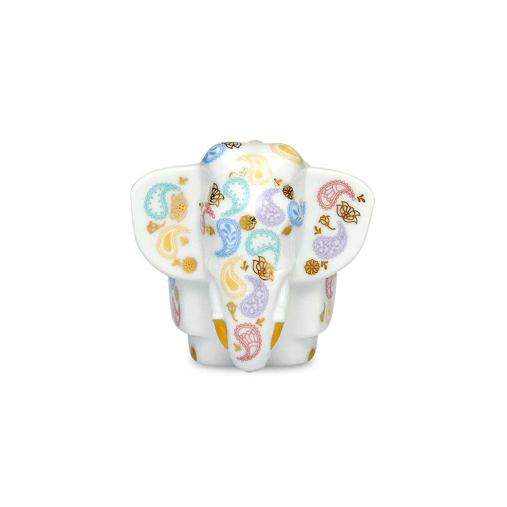 Noritake Tusker Elephant Tea Canister, Paisley