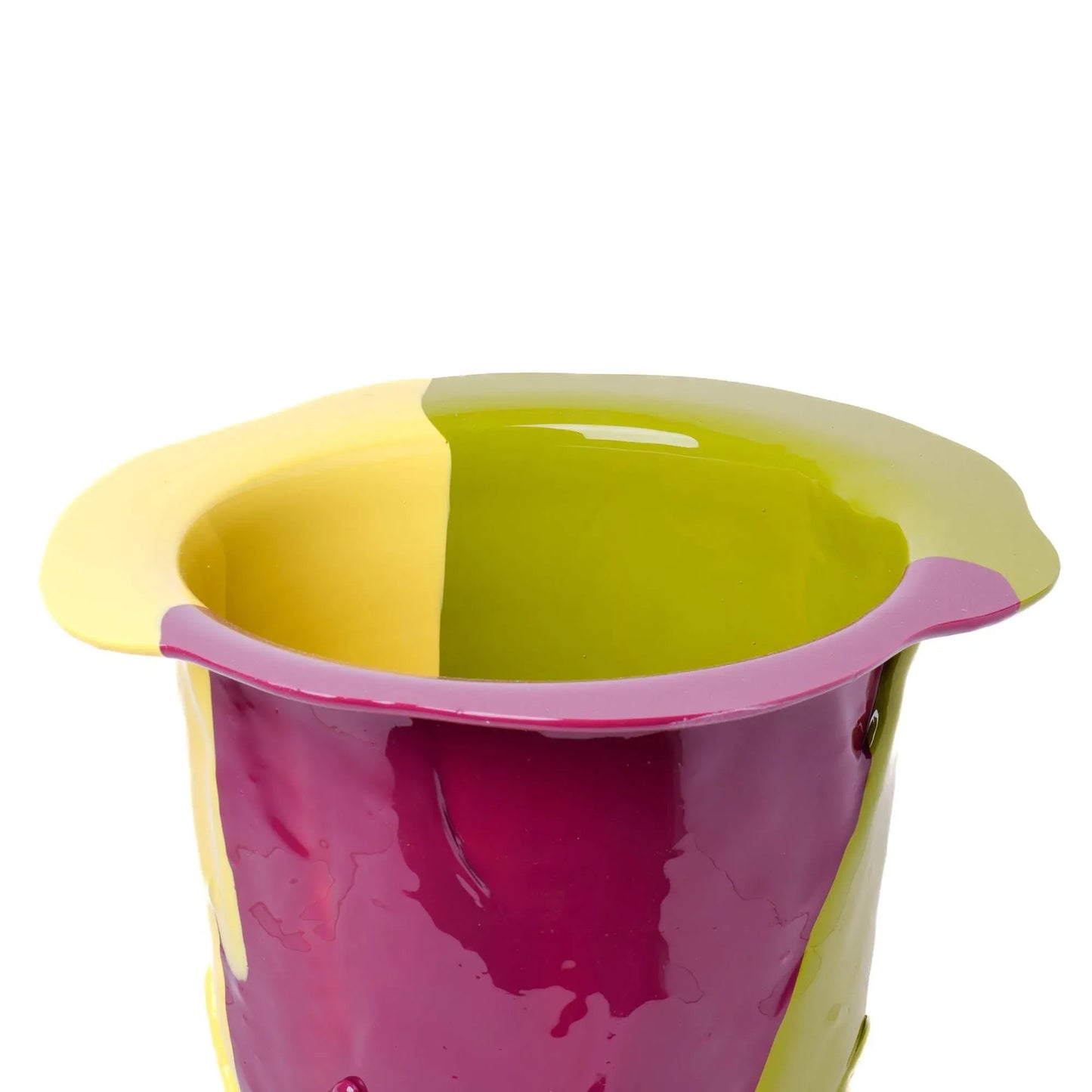 Amazonia Vase - Matt Dust Green, Cherry, Pastel Yellow, Pastel Pink